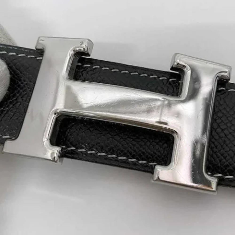 Hermès Vintage Pre-owned Leather belts Black Dames