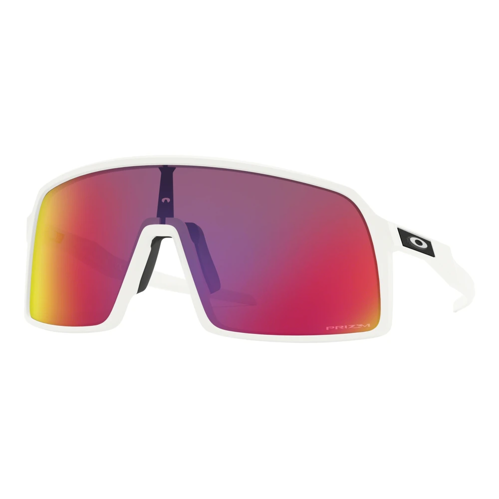 Oakley Men's White Sunglasses, 37 Mm, Prizm Road Sunglasses