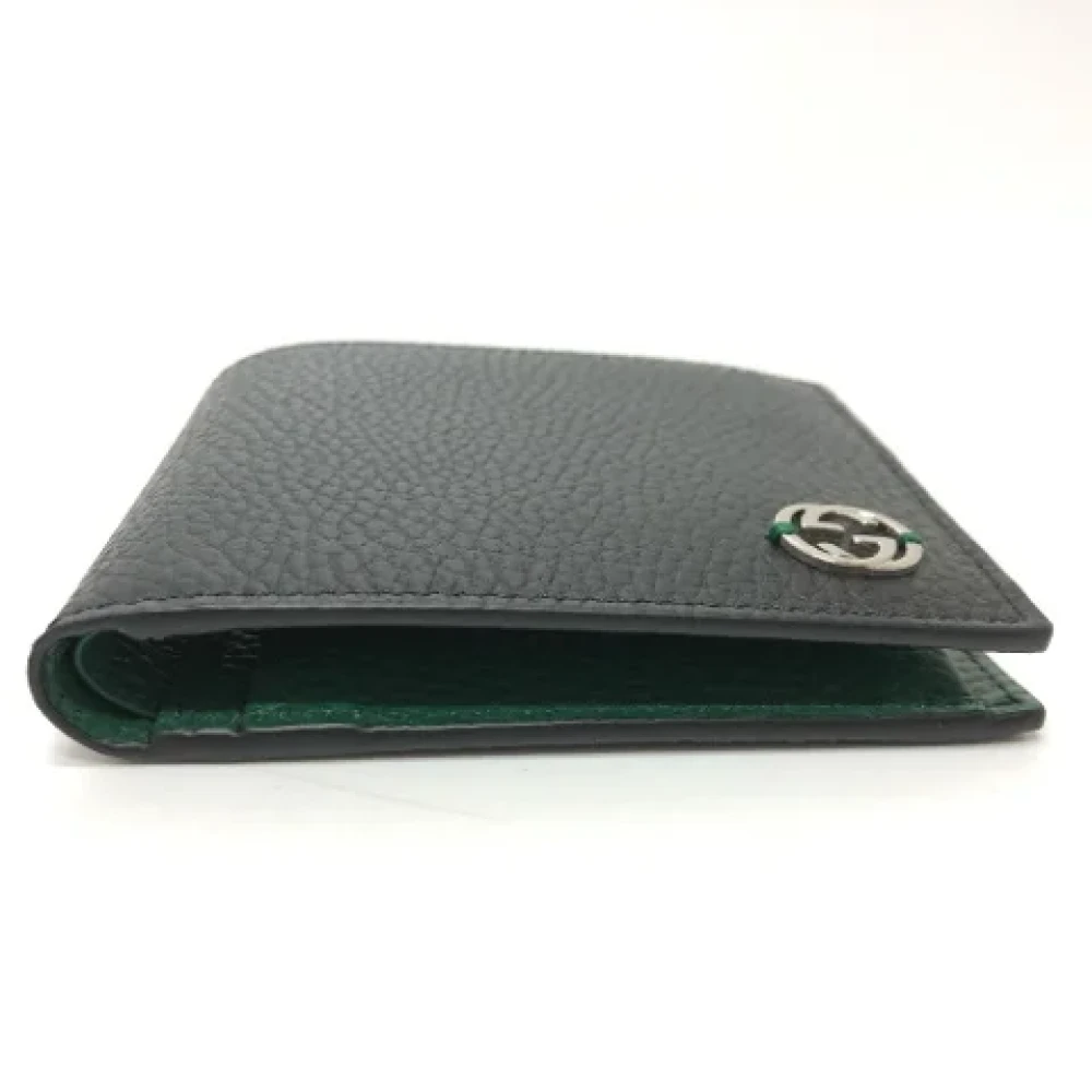 Gucci Vintage Pre-owned Leather wallets Black Heren