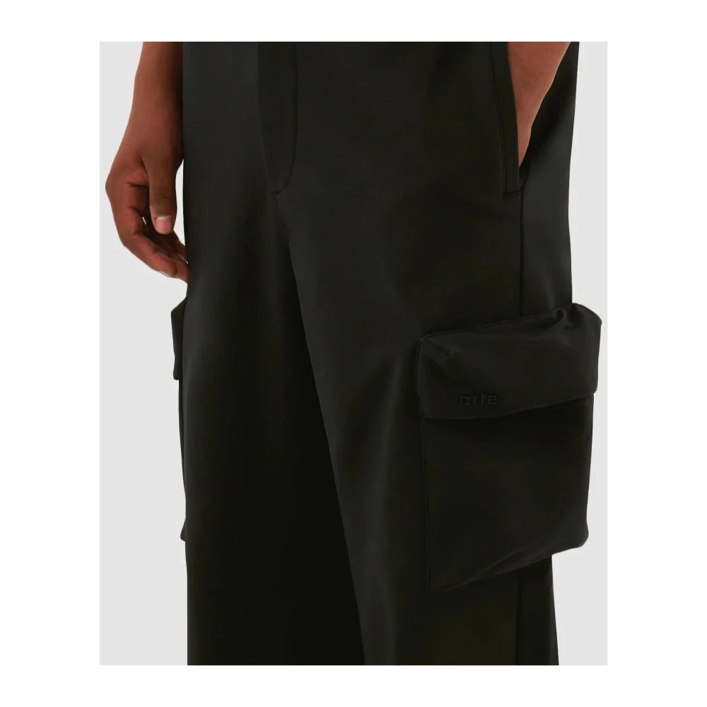Arte Antwerp 3D Pockets Katoenen Broek Black Heren