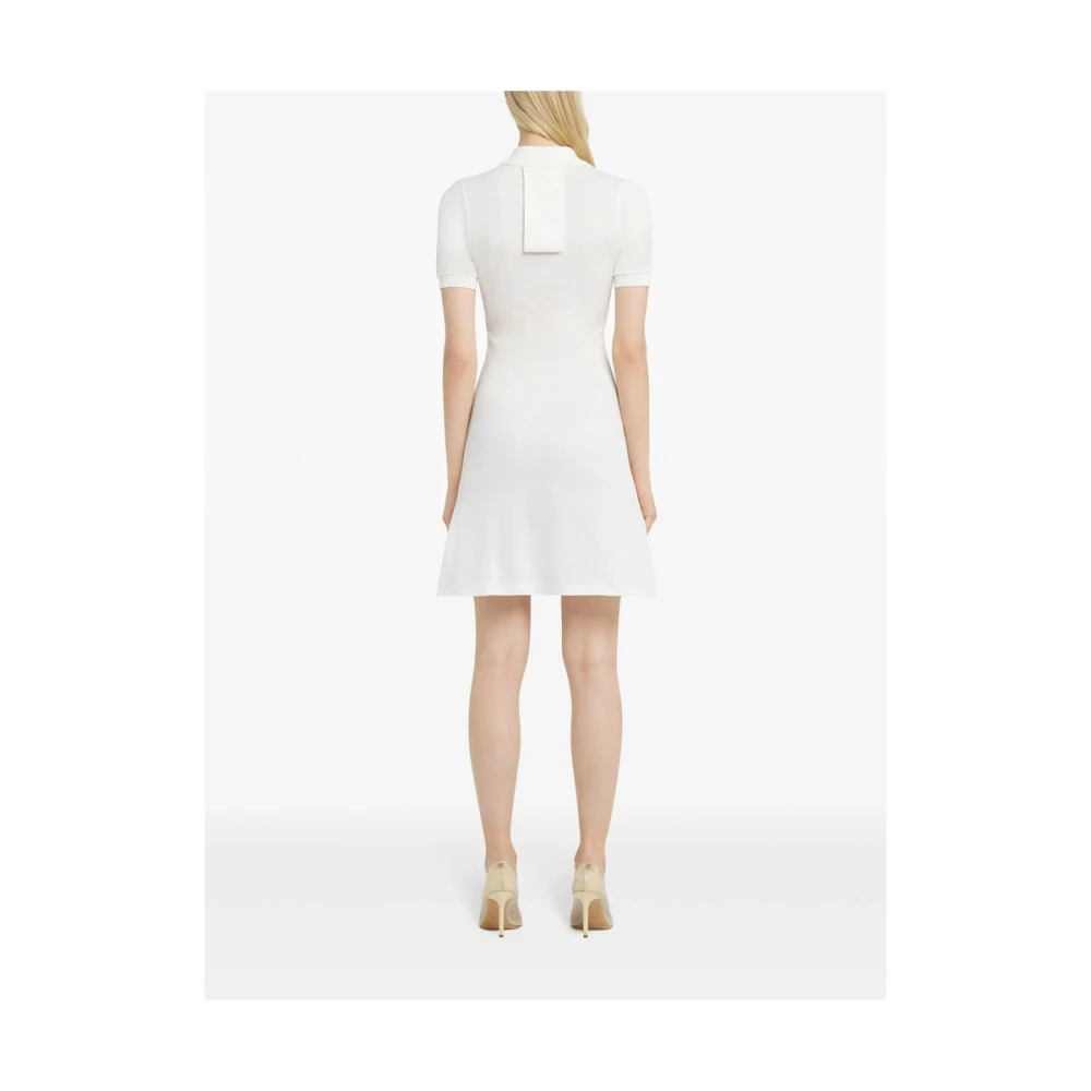 Courrèges Witte Polo Kraag Jurk White Dames