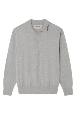 Polo i stickad design