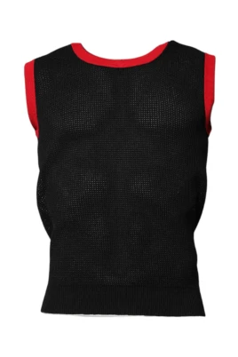 Svart Stickad Tanktop