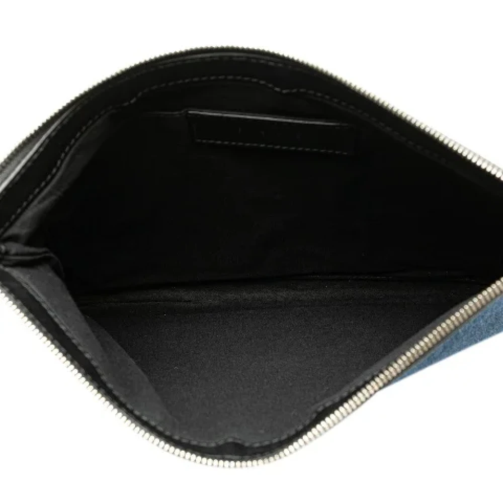 Balenciaga Vintage Pre-owned Canvas clutches Blue Dames