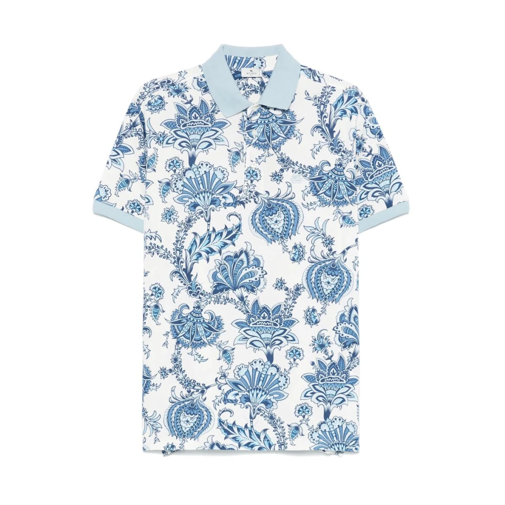 ETRO Lichtblauwe Knopen Trui Blue Heren