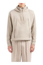 beige-sweatshirt-with-maxi-logo-and-hood