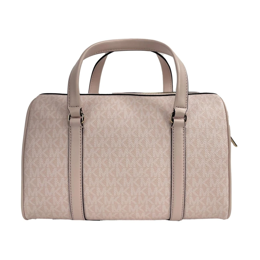 Michael Kors Reis Duffle Crossbody Tas met Binnenzakken Beige Dames