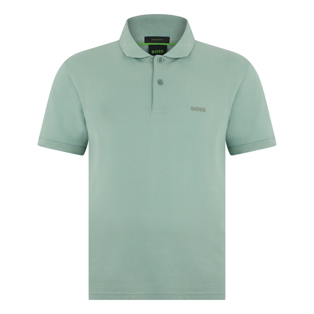 Hugo Men's Green Pique Cotton Polo - Polo Shirts - 2XL - Tops