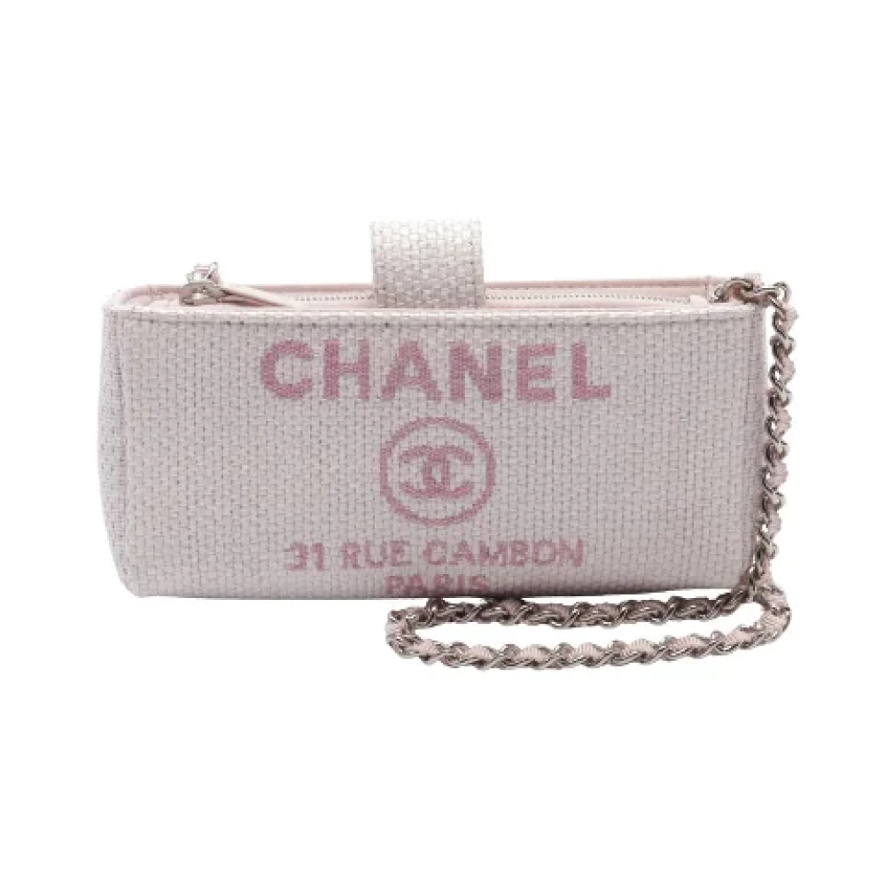 Chanel Vintage Pre-owned Fabric crossbody-bags Pink Dames