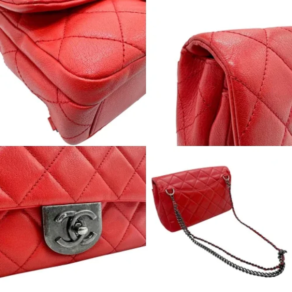 Chanel Vintage Pre-owned Leather shoulder-bags Red Dames