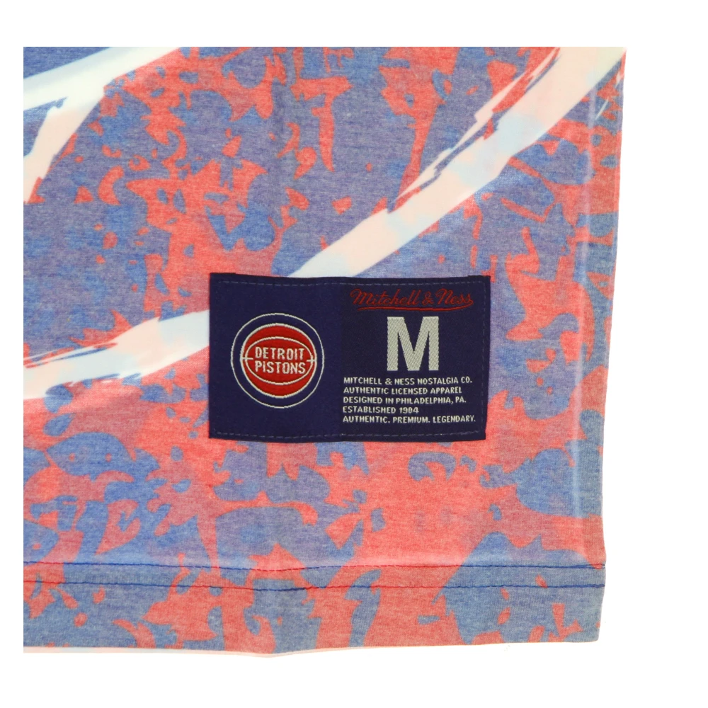 Mitchell & Ness Detroit Pistons NBA Tee Hardwood Classics Multicolor Heren