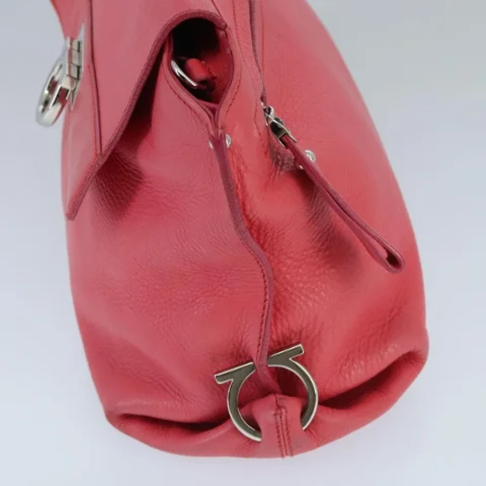 Salvatore Ferragamo Pre-owned Leather handbags Pink Dames