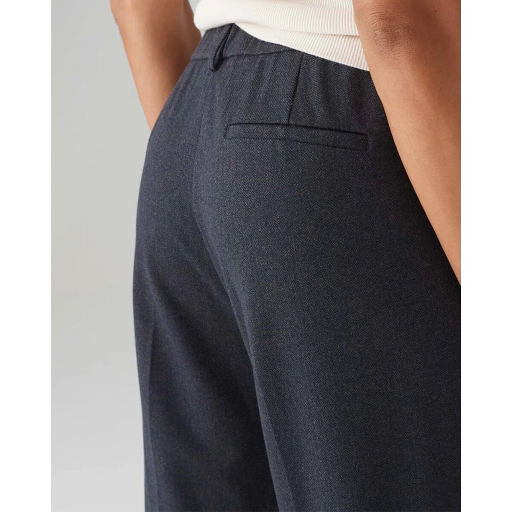 Opus Melina Remix Stijlvolle Broek Blue Dames