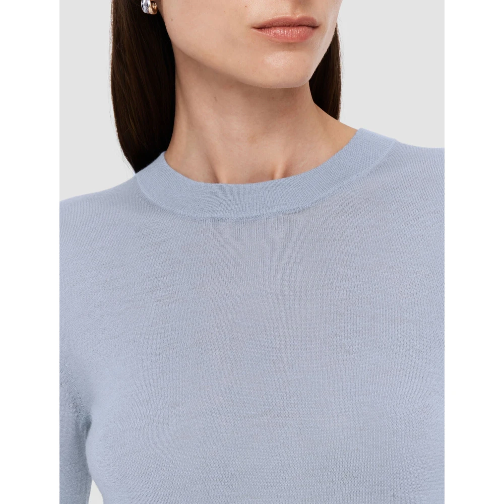 joseph Cashair Ronde Hals Trui Faded Sky Blue Dames