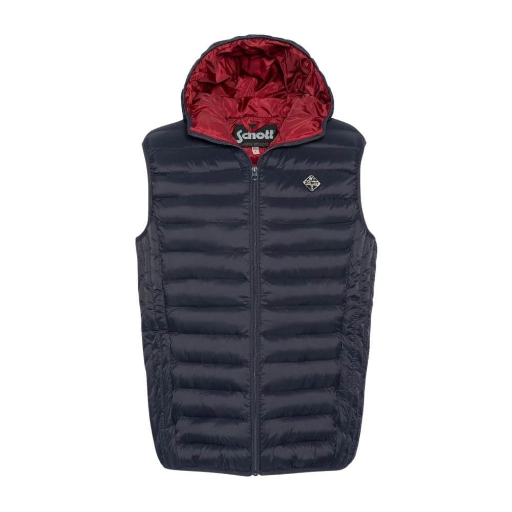 Schott NYC Lichtgewicht Hoodie Schott Blue Heren