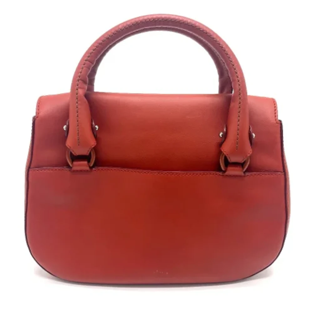 Salvatore Ferragamo Pre-owned Leather handbags Red Dames
