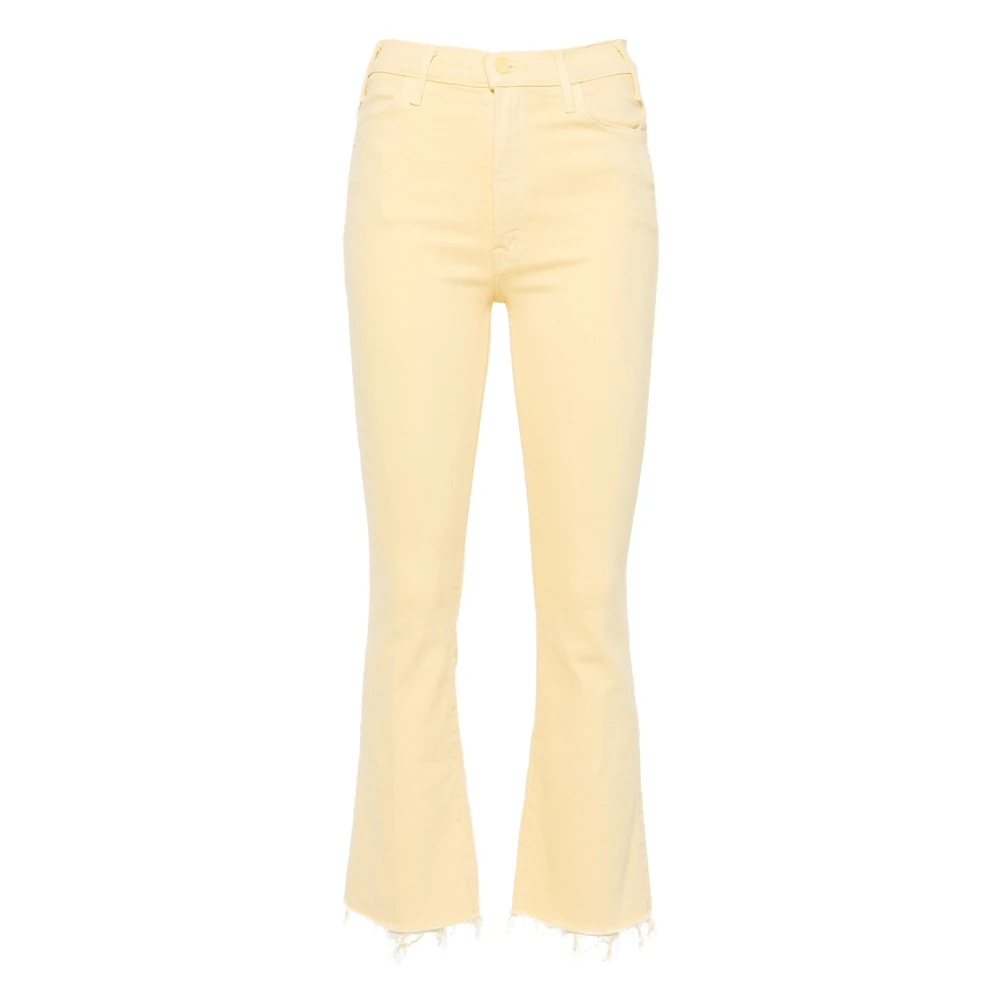 Mother Hustler Enkel Flared Jeans Yellow Dames