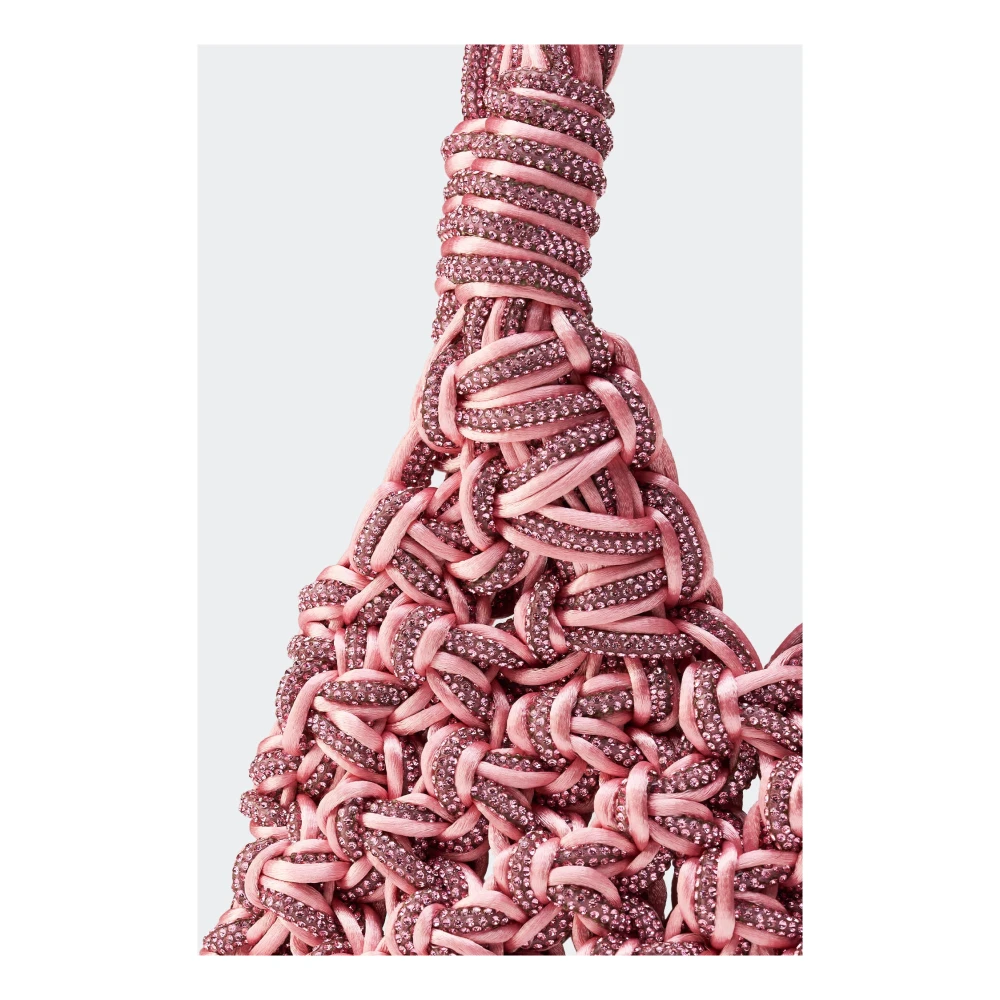 Hibourama Mini Satijnen Tas Pink Dames