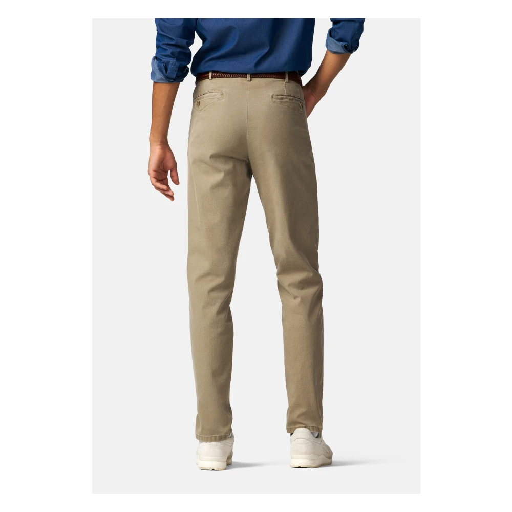 Meyer Taupe Dublin Chino Broek Beige Heren