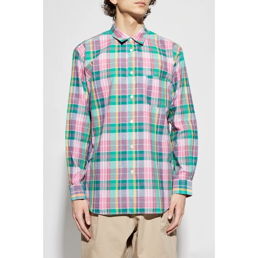Comme des Garçons Geruit patroon overhemd Multicolor Heren