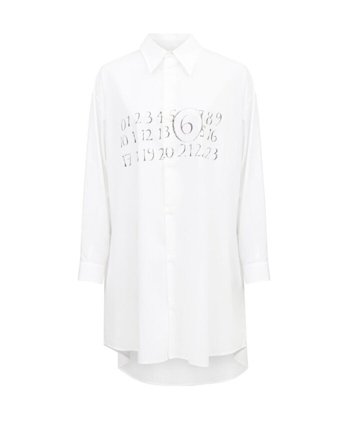 robe-chemise-blanche-en-coton-avec-motifs-numeriques-signature