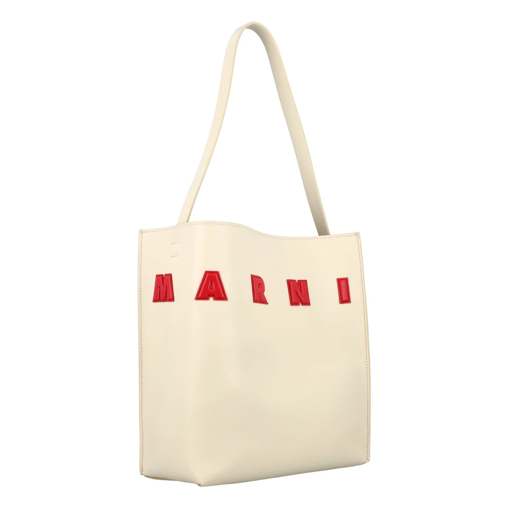 Marni Klein Logo Museo Stijlvol Ontwerp Beige Dames