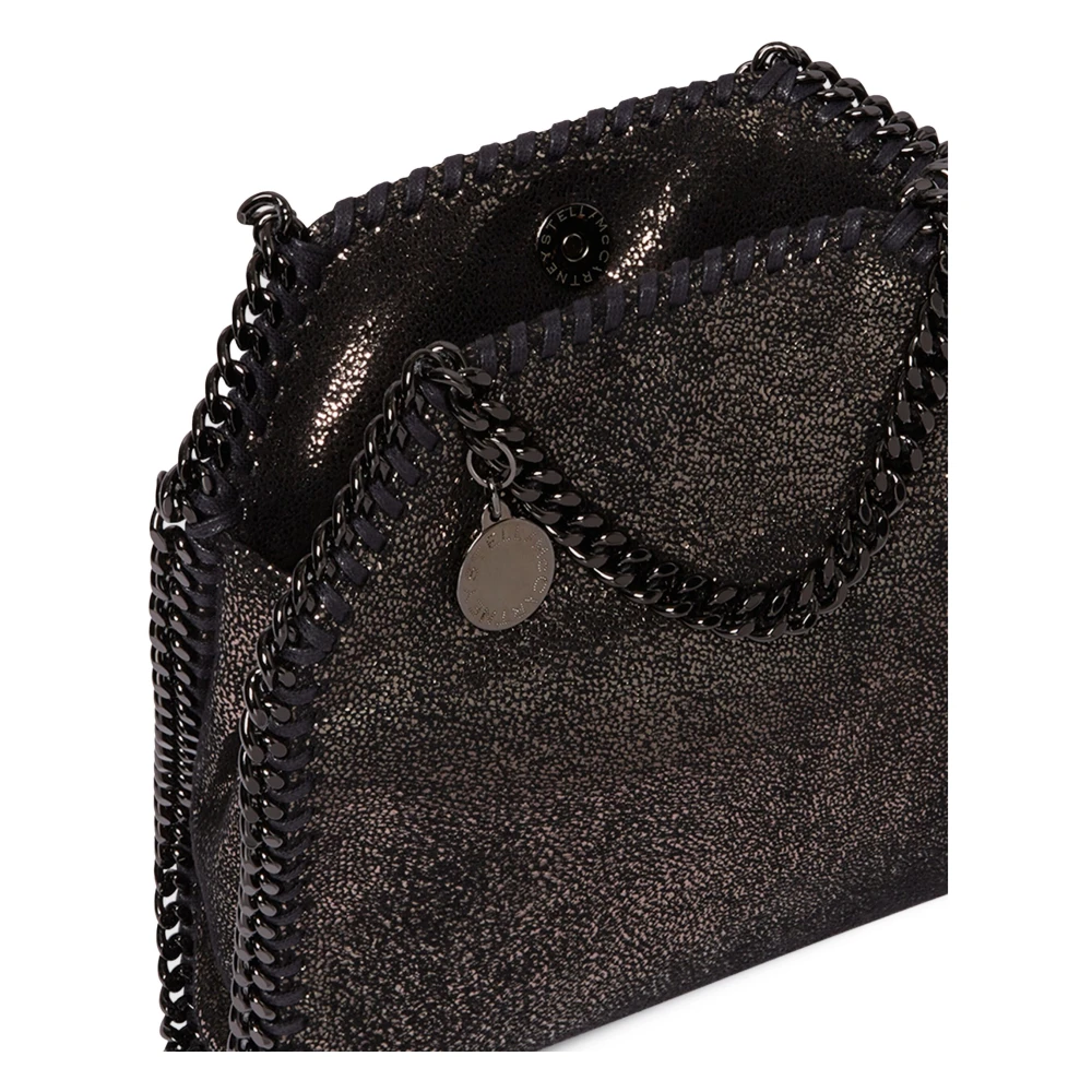 Stella Mccartney Schoudertas met Diamantgeslepen Ketting Gray Dames