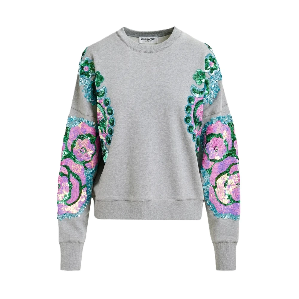 Essentiel Antwerp Gekke Paillet Sweatshirt Multicolor Dames