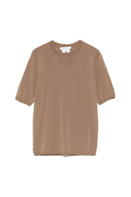 t-shirt-col-rond-marron