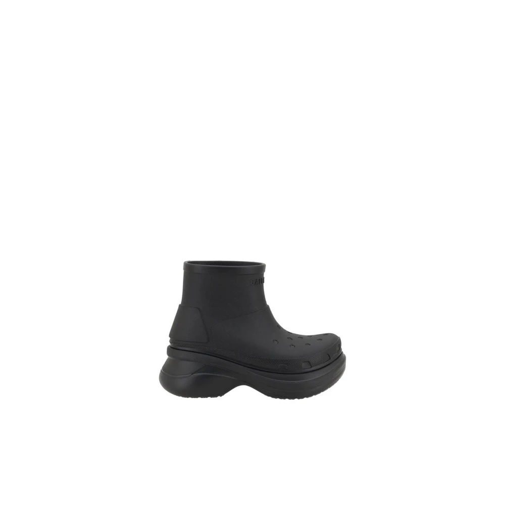 Balenciaga Platform Crocs Ankelboots Modell Black, Dam