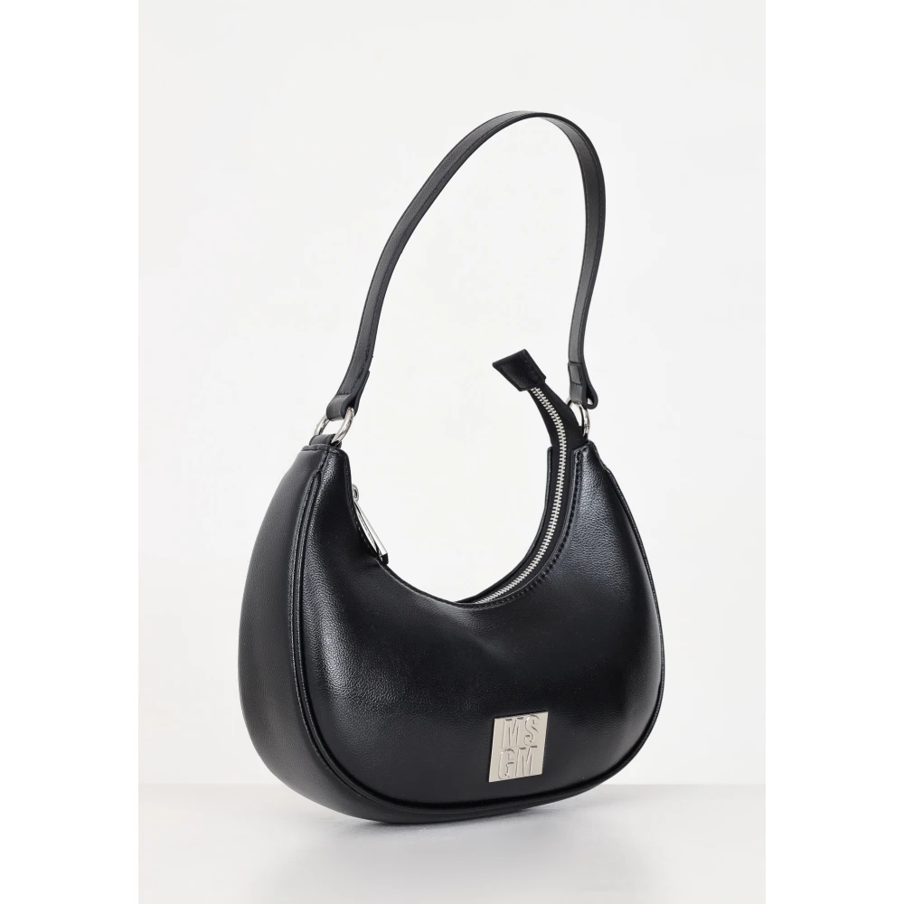 Msgm Moderne Zwarte Schoudertas Black Dames