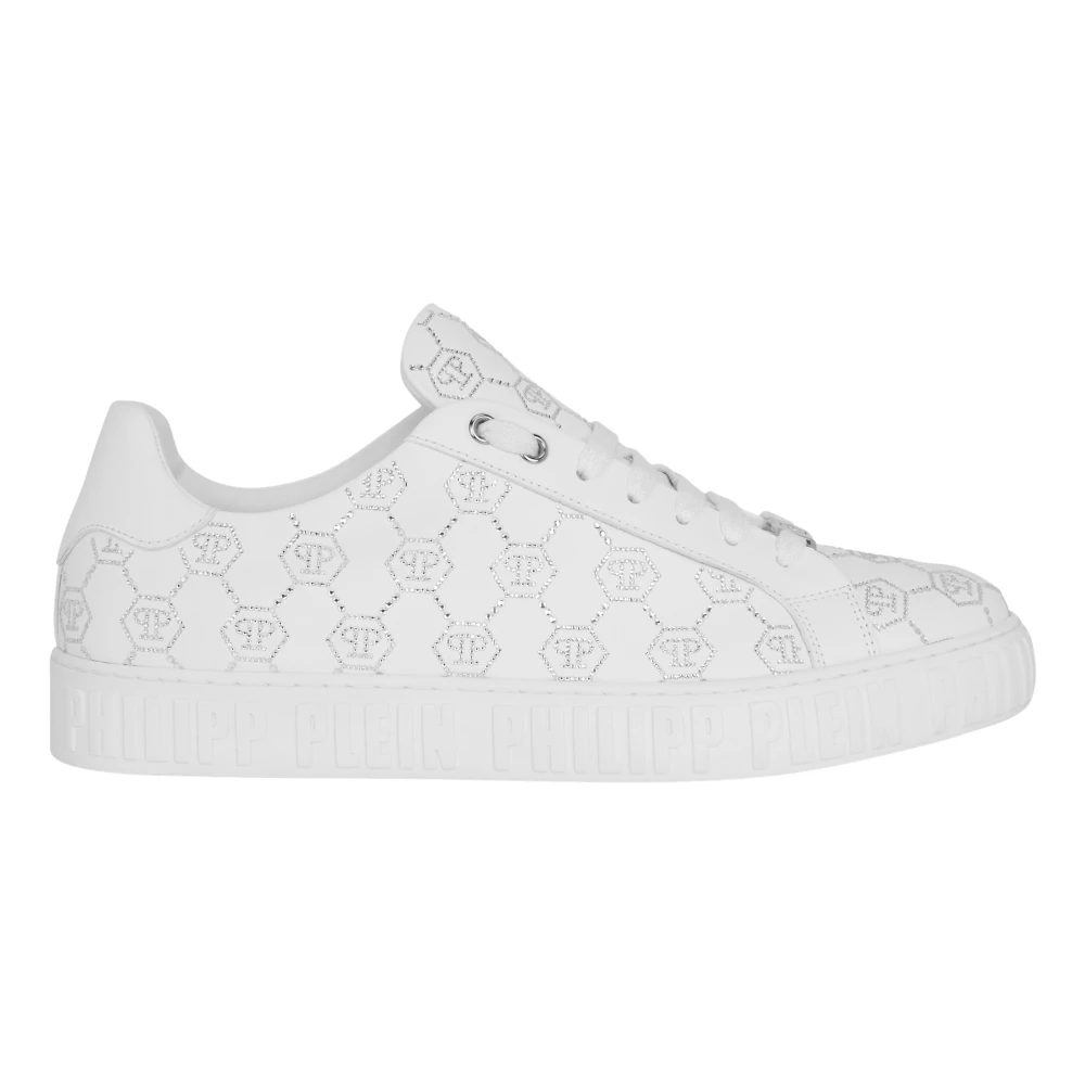 Philipp Plein Carson Monogram Strass unisex Schoenen Wit