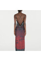 robe-longue-en-soie-mouchetee