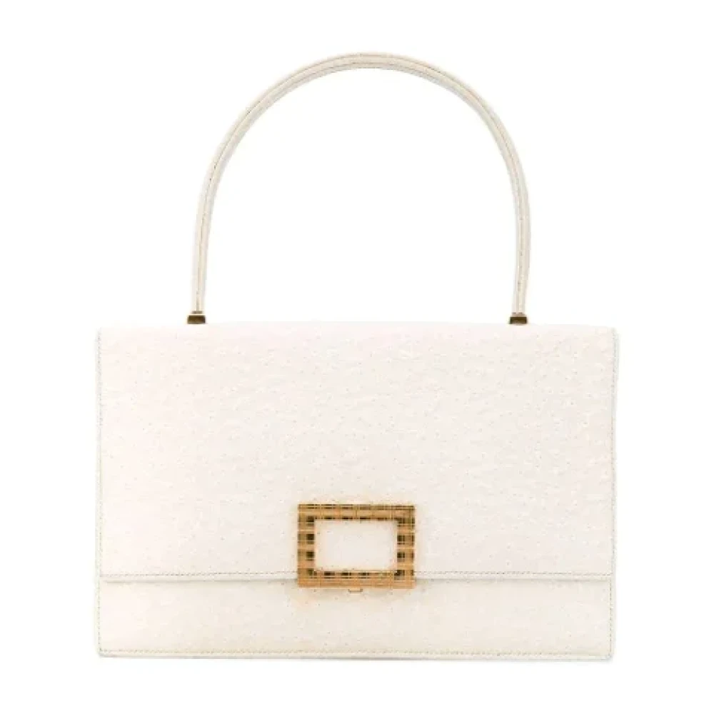 Hermès Vintage Pre-owned Leather handbags White Dames