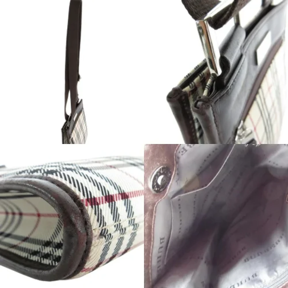 Burberry Vintage Pre-owned Leather shoulder-bags Beige Dames
