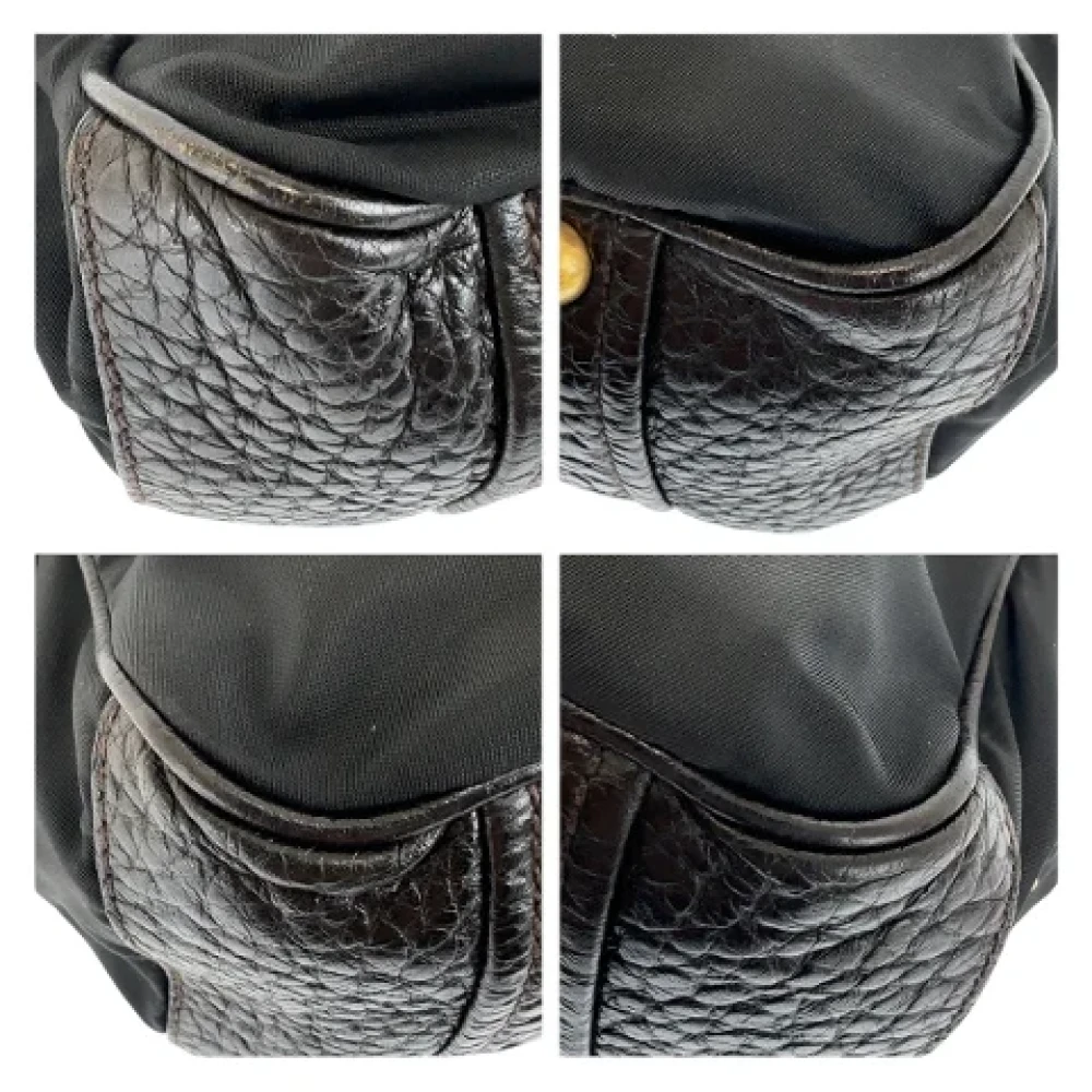 Prada Vintage Pre-owned Leather crossbody-bags Brown Dames