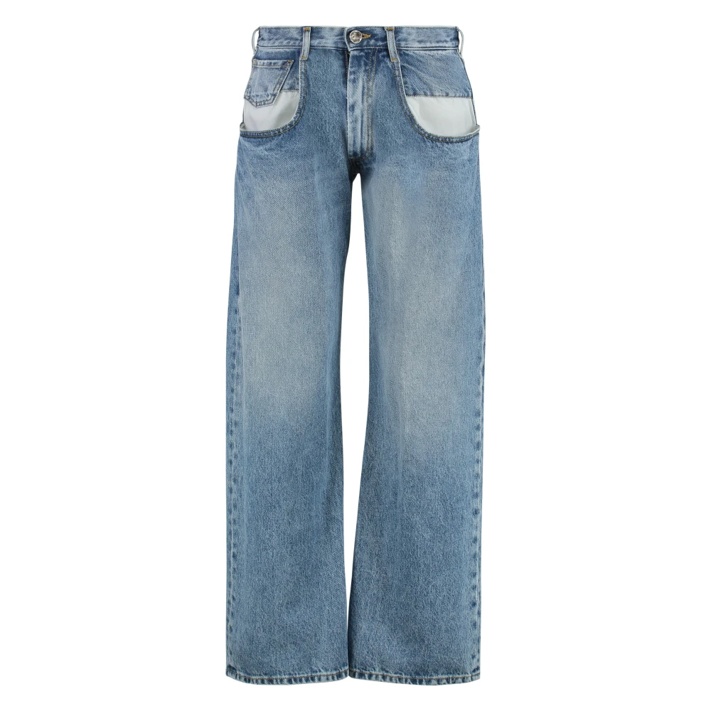 Maison Margiela Donna Blu Five Pocket Jeans - Woman Jeans E It - 42 - Immagine 4