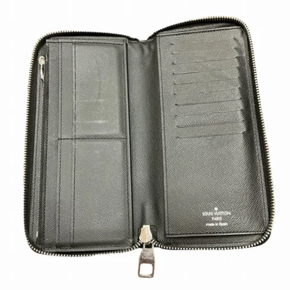 Louis Vuitton Vintage Pre-owned Leather wallets Black Heren