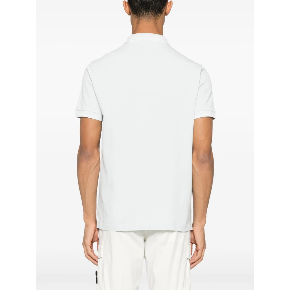 Stone Island Klassieke Polo Shirt in Diverse Kleuren White Heren