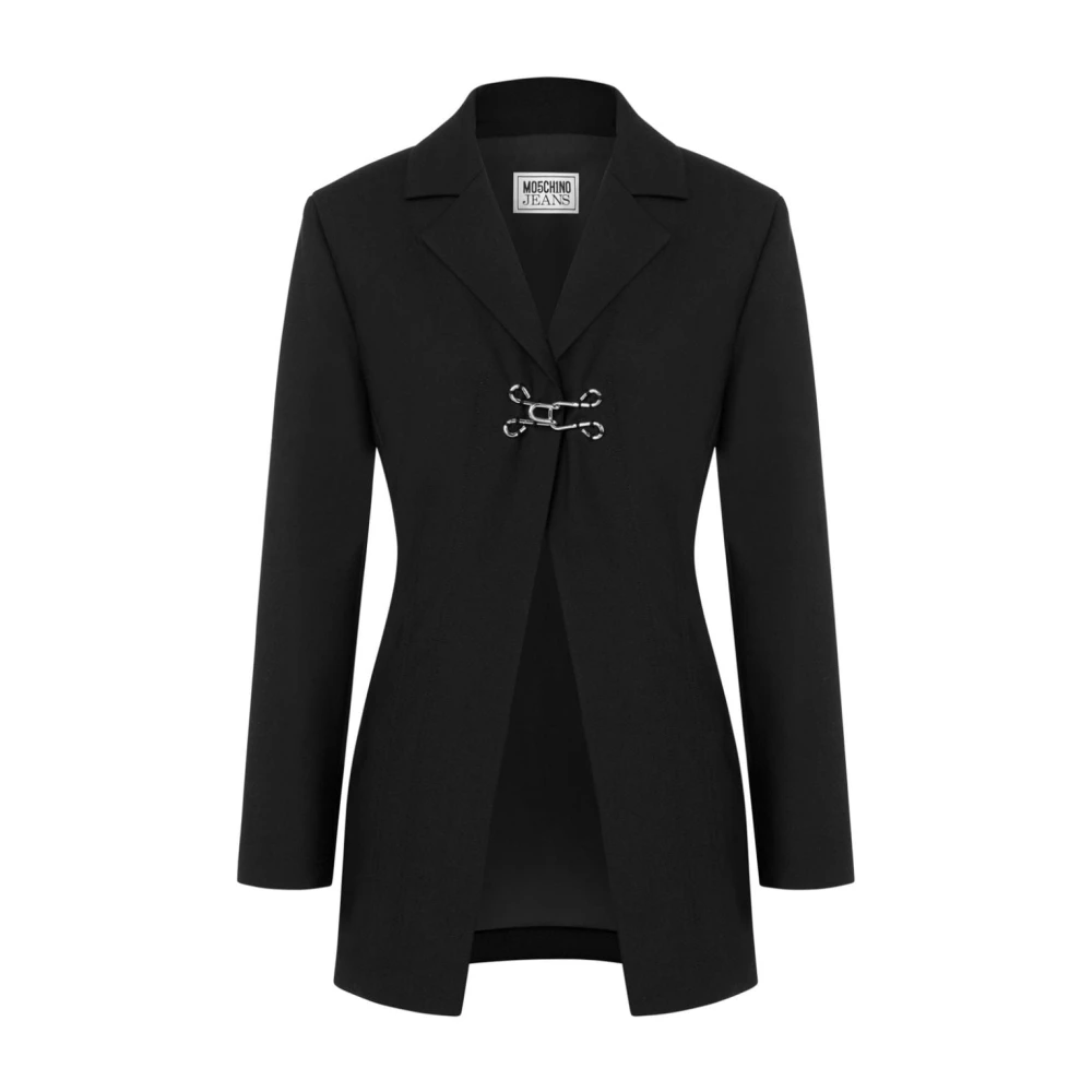 Moschino Zwarte Jassen voor Stijlvolle Look Black Dames