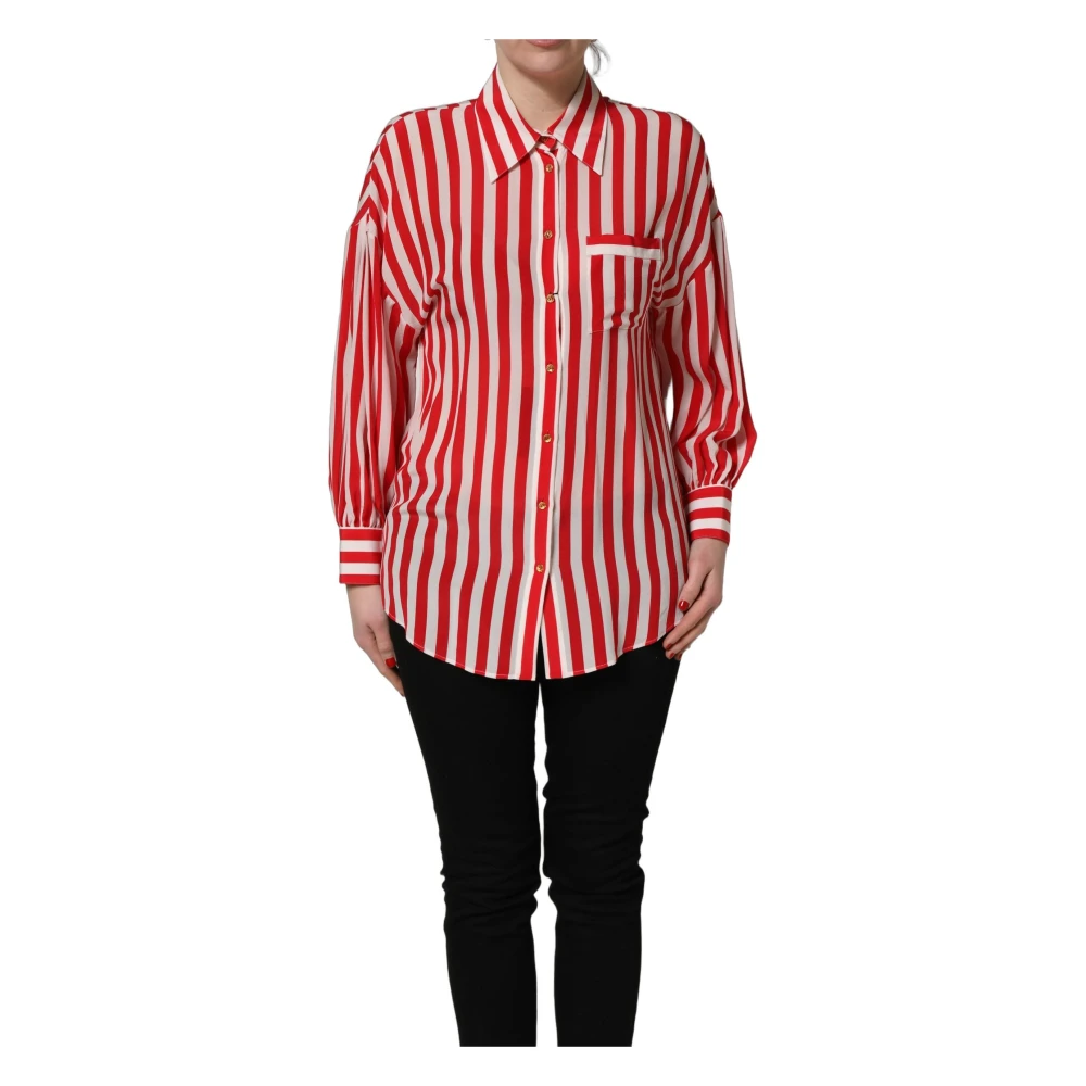 Dolce & Gabbana Women's Multicolor Long Sleeve Blouse - Shirts - S - Blouses & Shirts