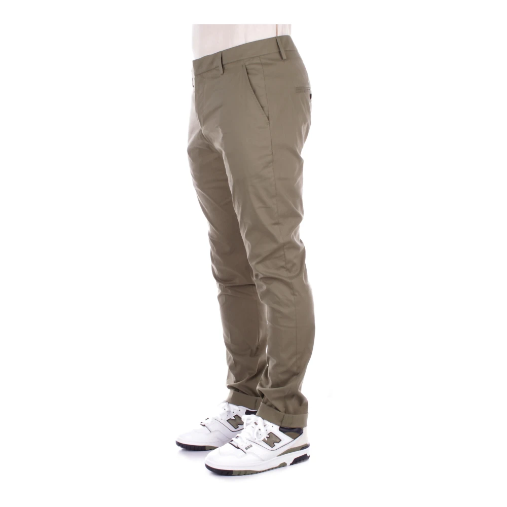 Dondup Groene Broek Logo Rits Green Heren