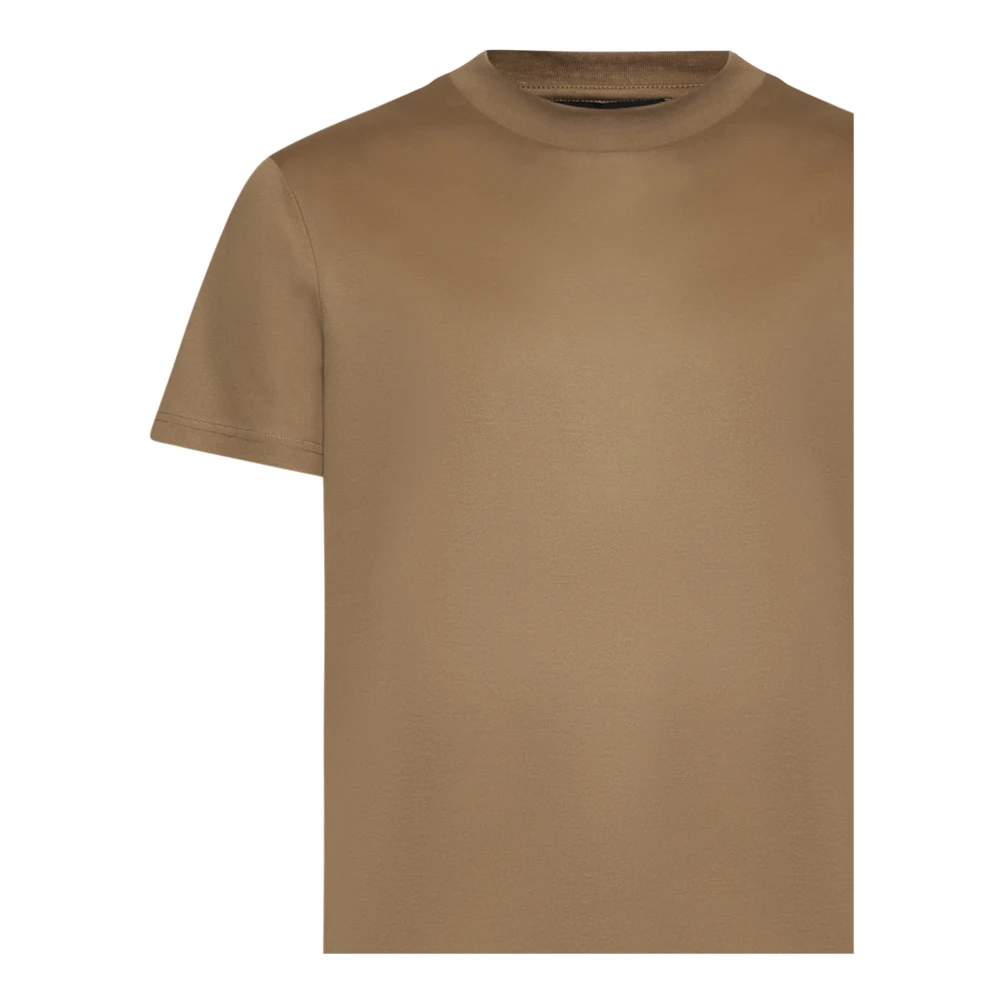 Low Brand Bruine T-shirts en Polos Collectie Brown Heren