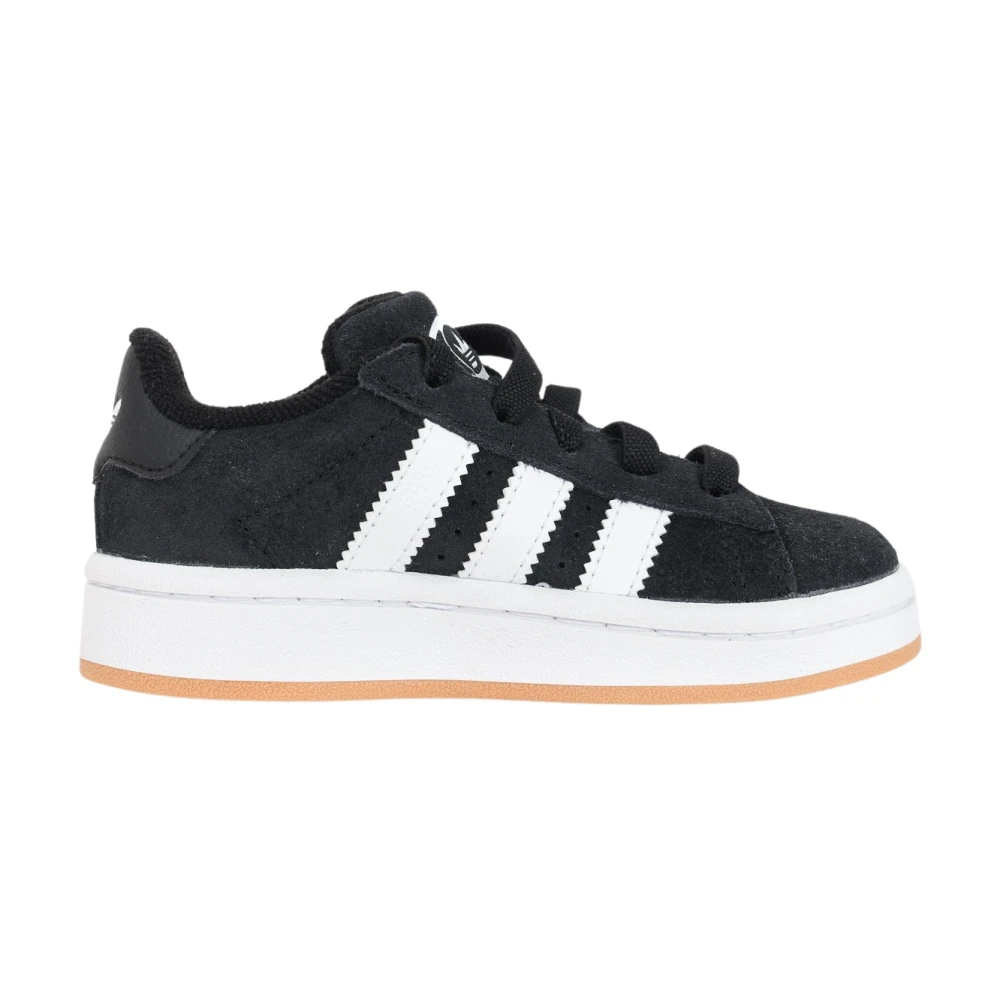 Adidas Originals Svart Vit Campus Elastiska Snörskor Black, Unisex