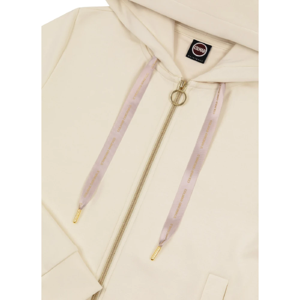 Colmar Gele hoodie extra slim fit Beige Dames