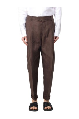 brown-linen-casual-pants