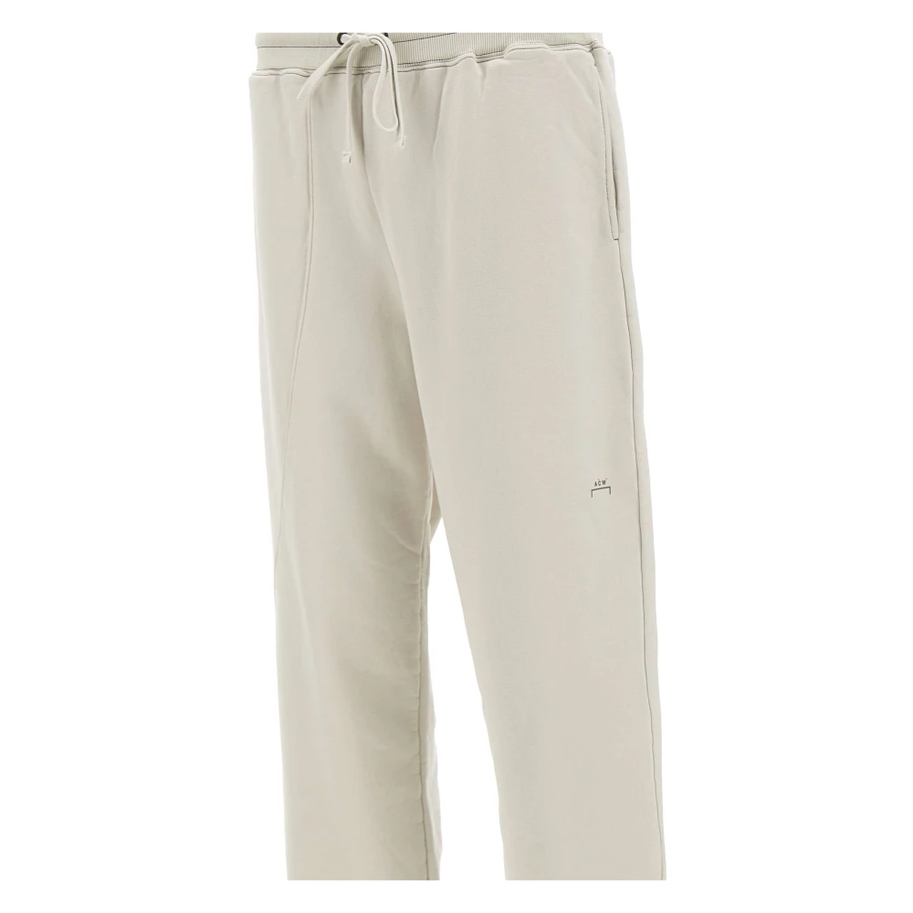 A-Cold-Wall Beige Katoenen Jogger met Geborduurde Logo's Beige Heren