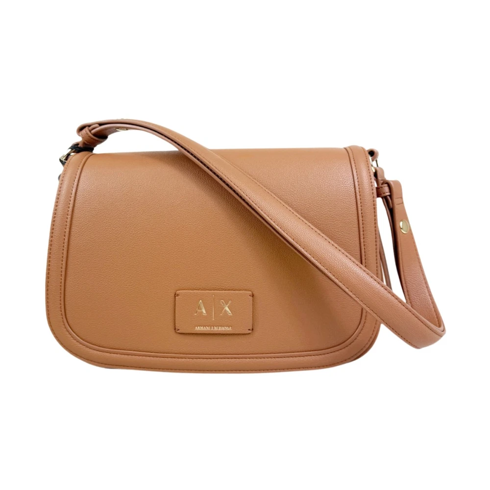 Armani Exchange Women's Brown Shoulder Bags, One Size, Tory Messenger Bag M