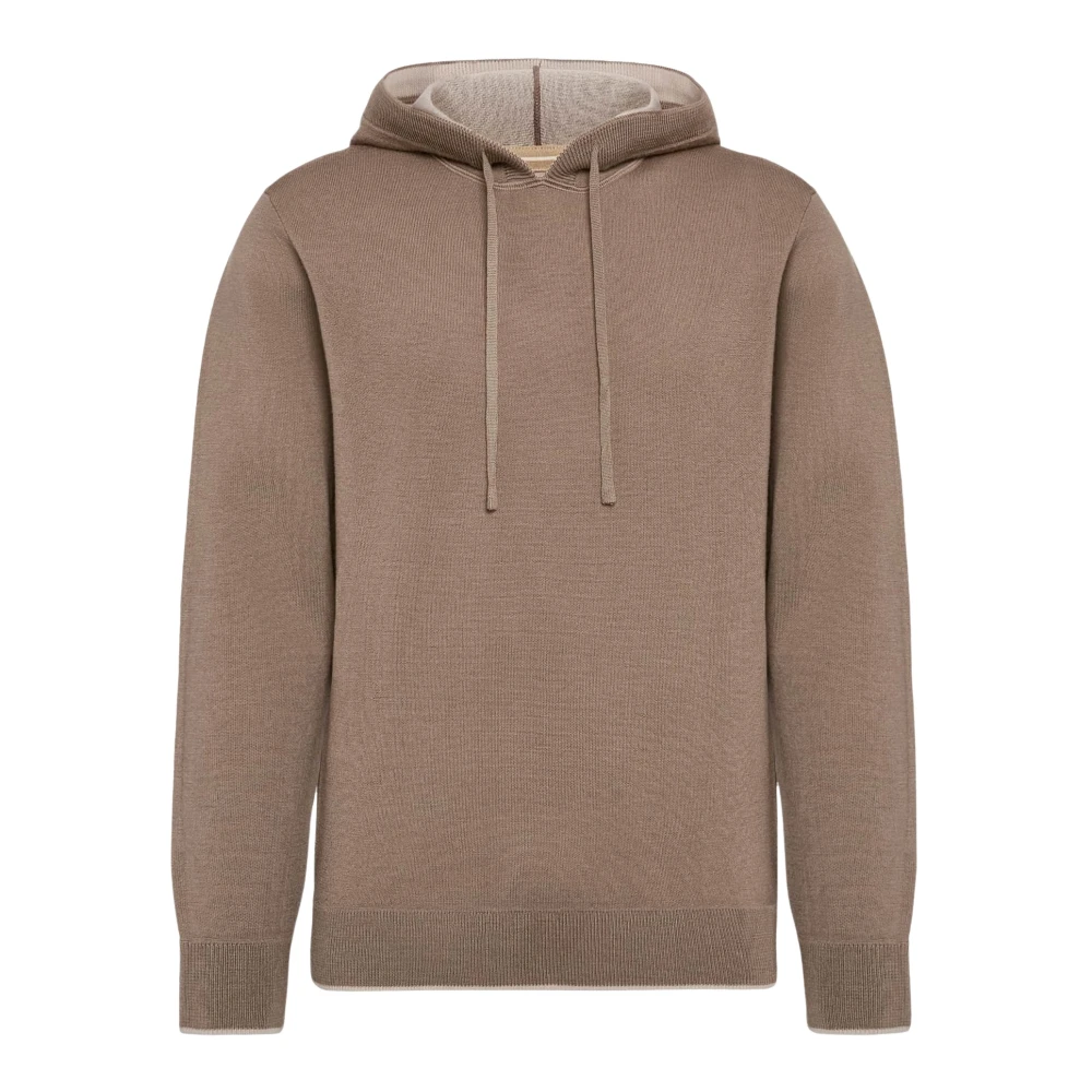 Boggi Milano Hoodie Beige Heren