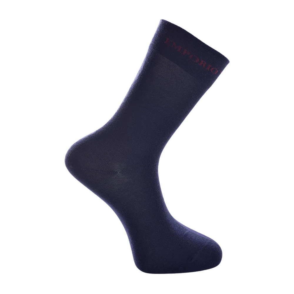 Emporio Armani Set van 3 hoge sokken Blue Heren